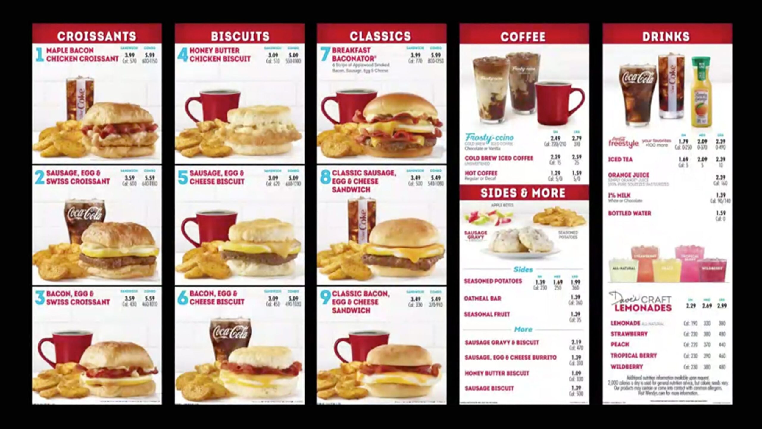 Wendys Breakfast Menu With Prices